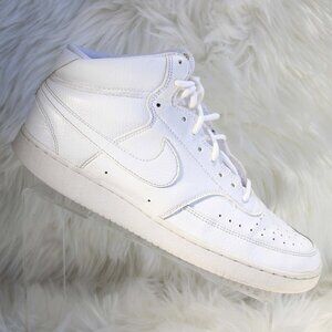 Nike Mens Court Vision CD5466-100 White Basketball Shoes Sneakers Size 10